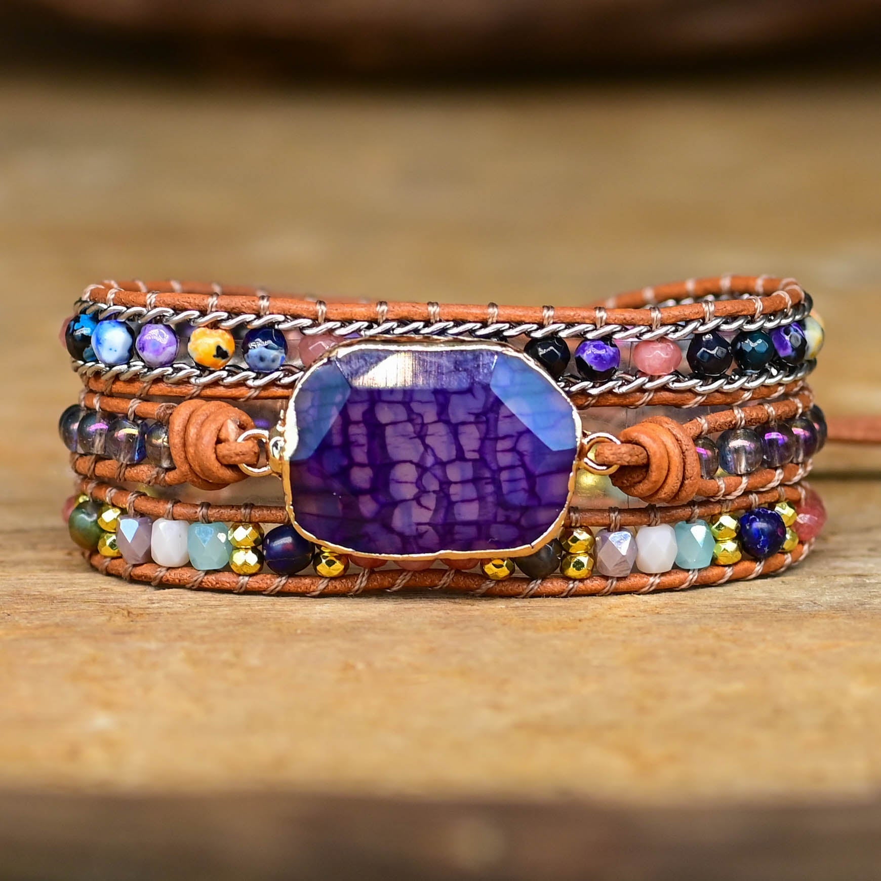 Ametist Wrap Armband