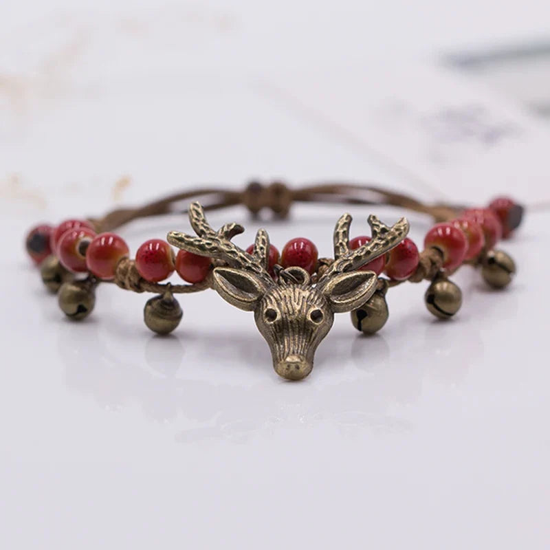 Handgjord Keramisk Fawn Charm Armband