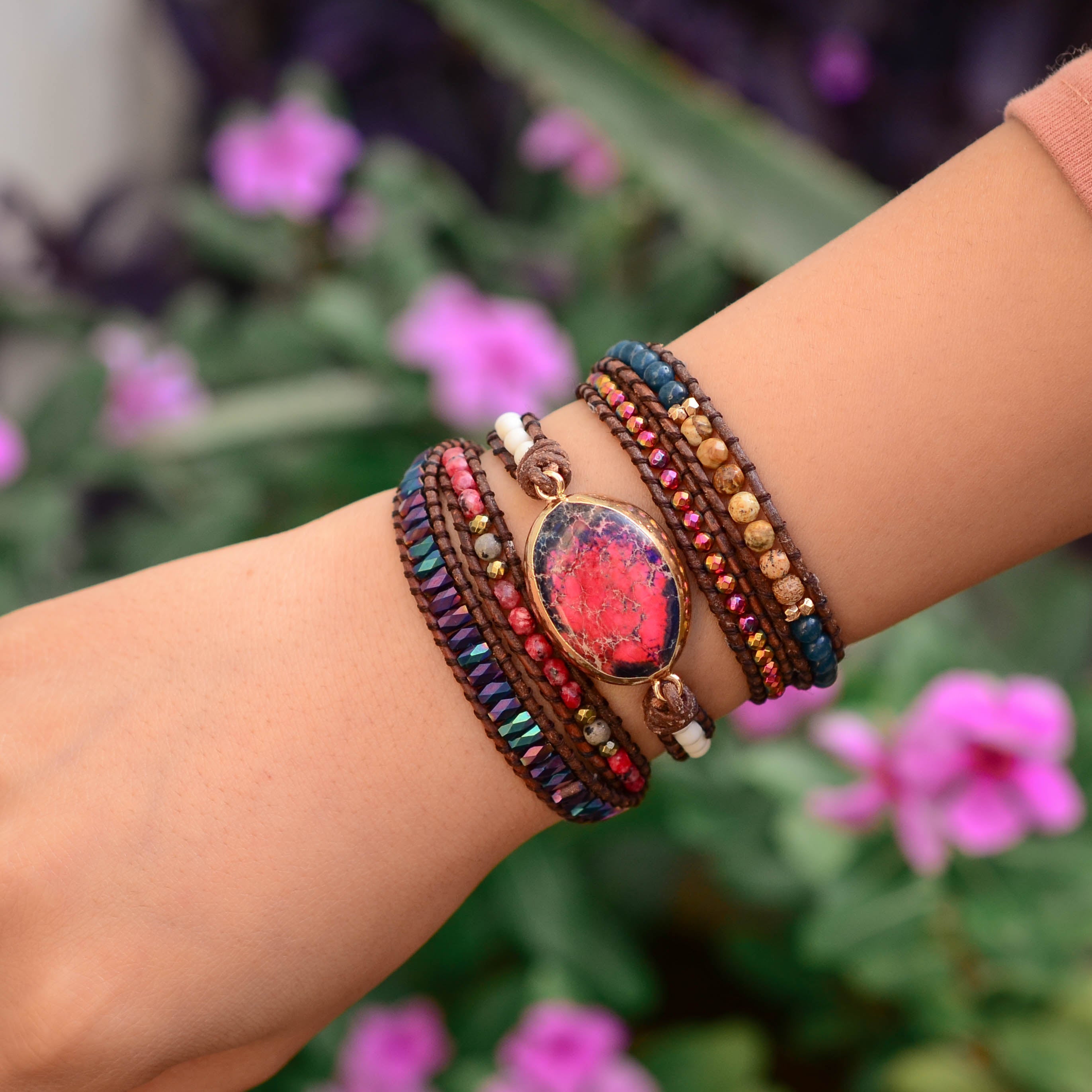 Eld Imperial Jasper Wrap Armband
