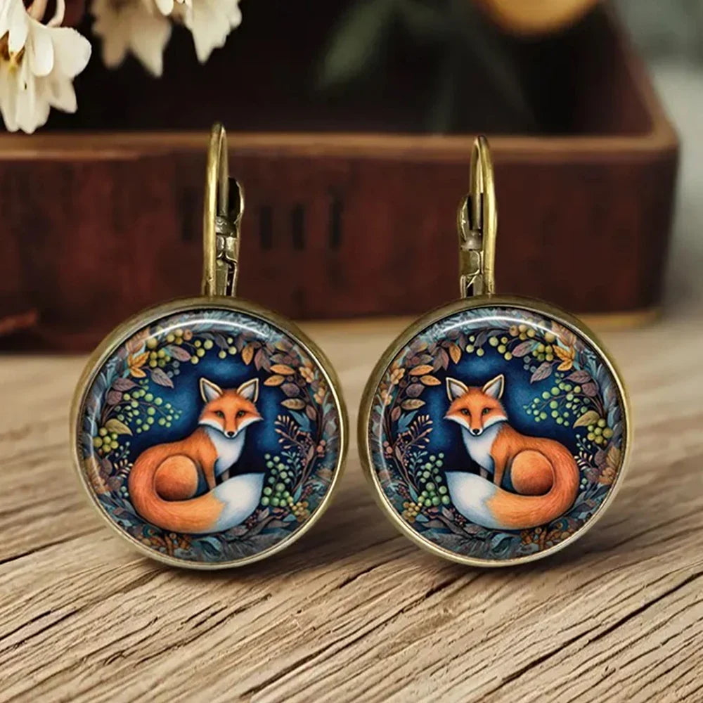 Fantasifulla Djur Glasdome Örhängen