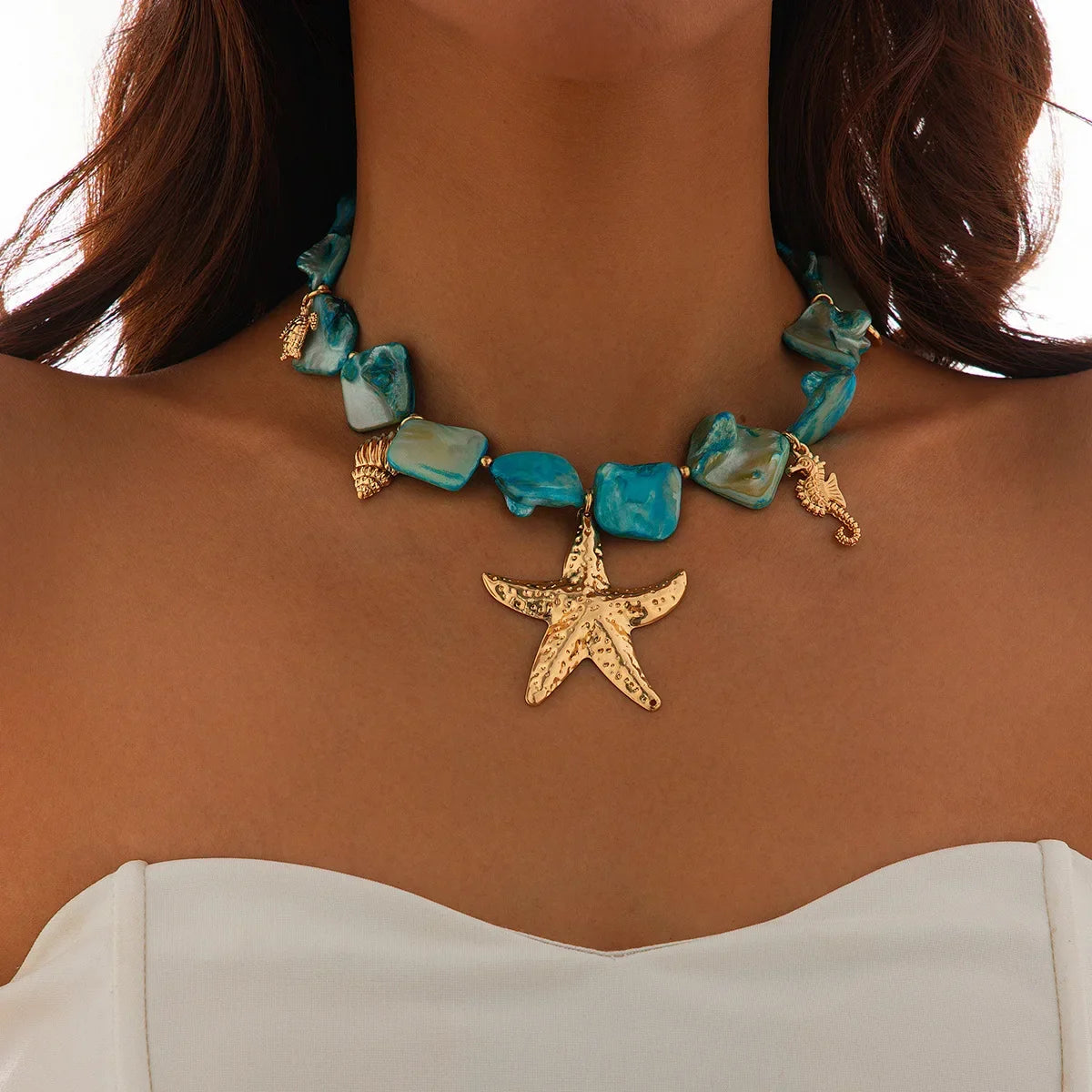 Ocean Dreams Blå Halsband