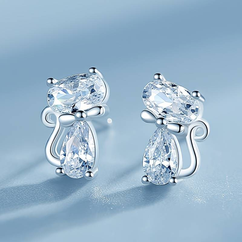 Vintage Zirconia Kattörhängen