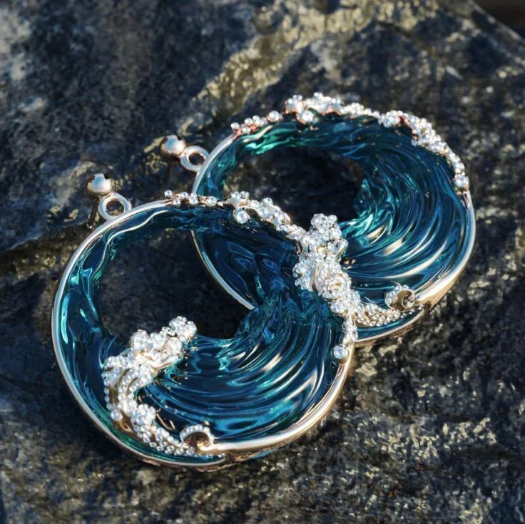 Vintage Ocean Wave Örhängen