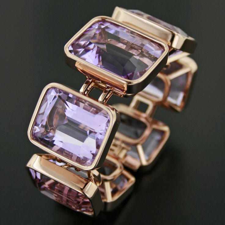 Vintage Lila Guldarmband