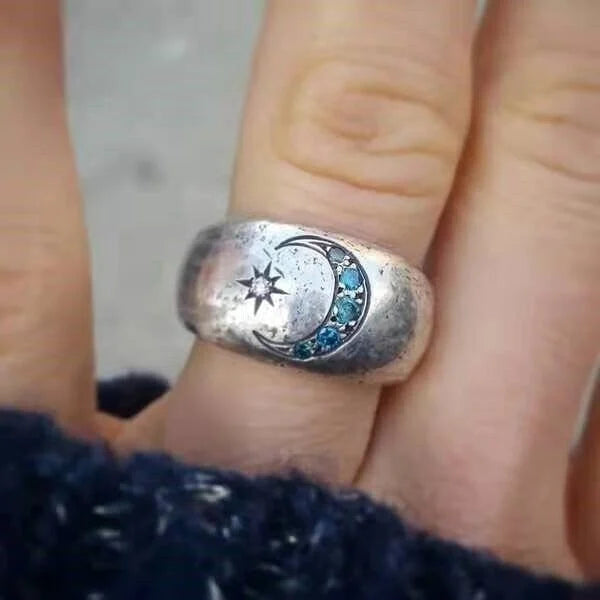 Ring med stjärna och måne