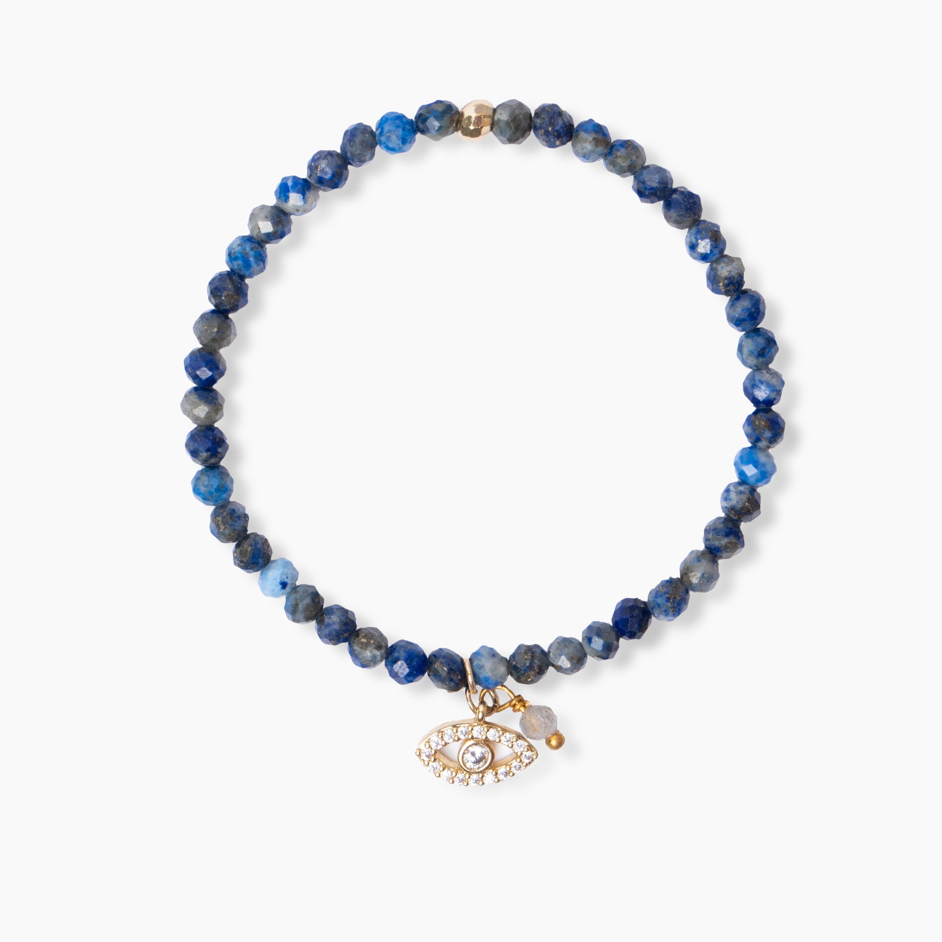 Lapis Lazuli Ondskefullt Öga Armband