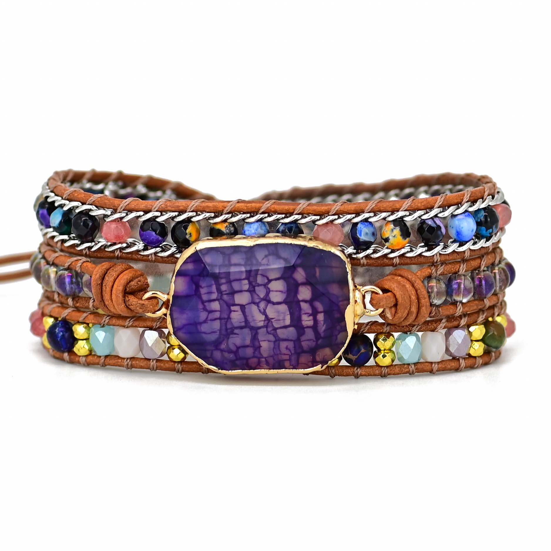 Ametist Wrap Armband