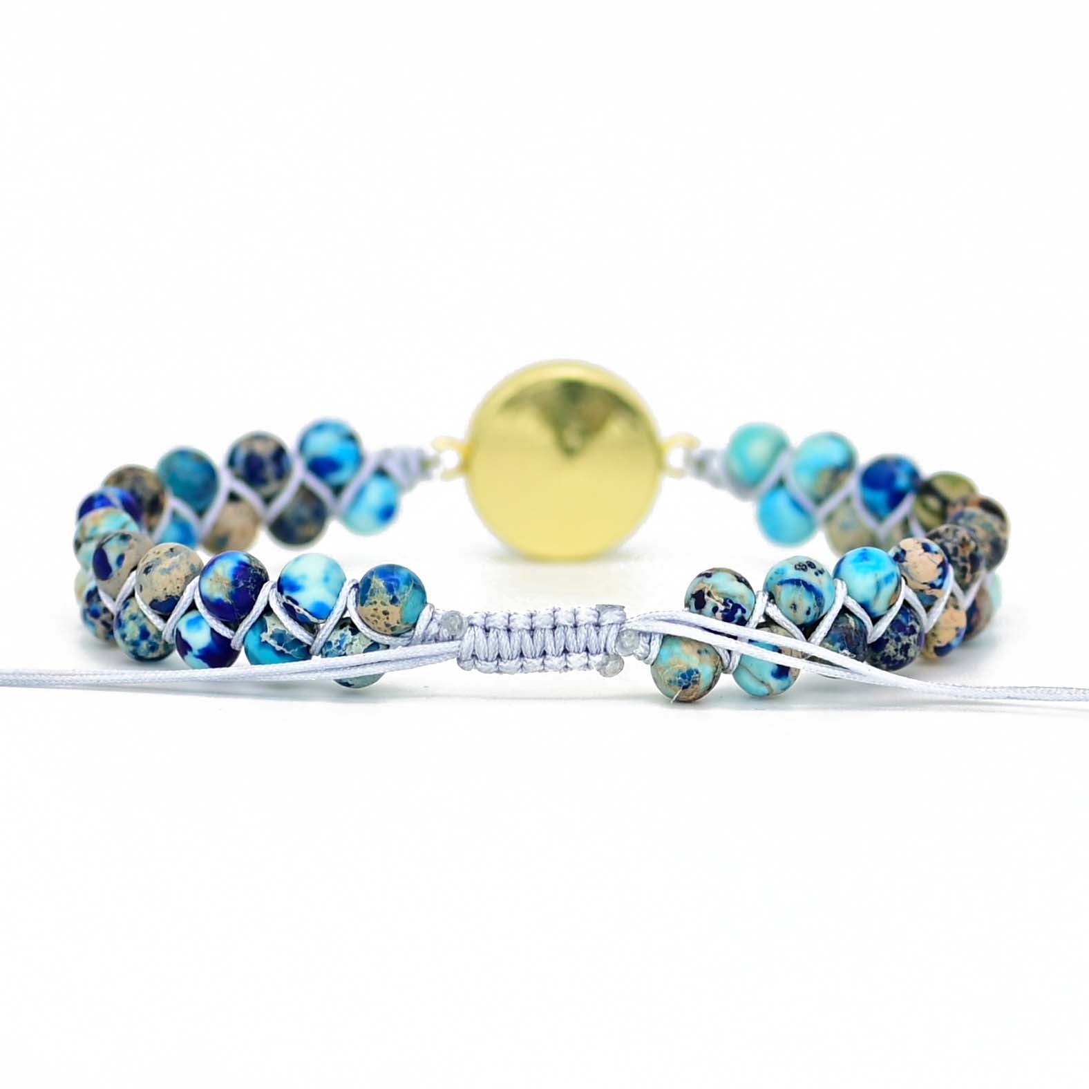 Intensiv Opal Ond Öga Armband