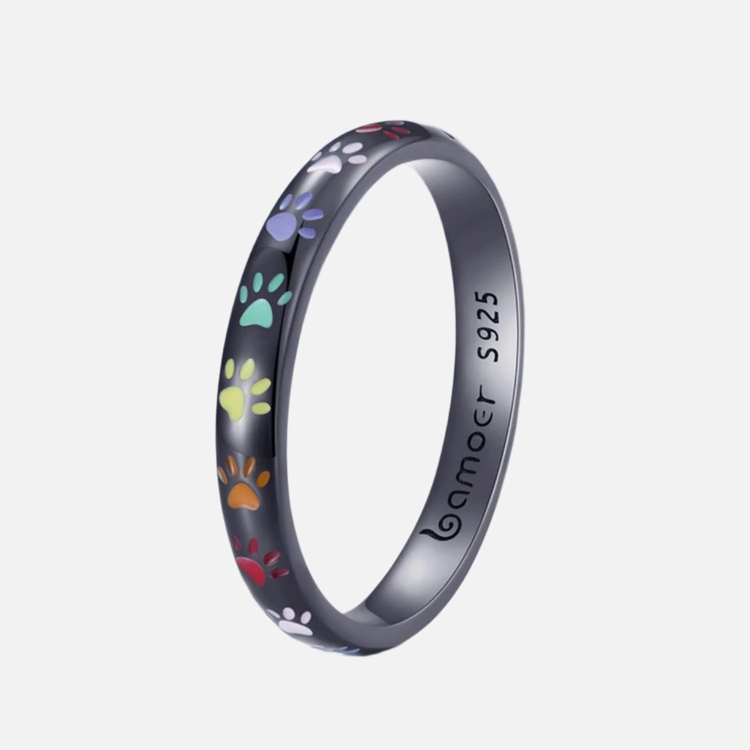 Ring i sterlingsilver med tassmotiv