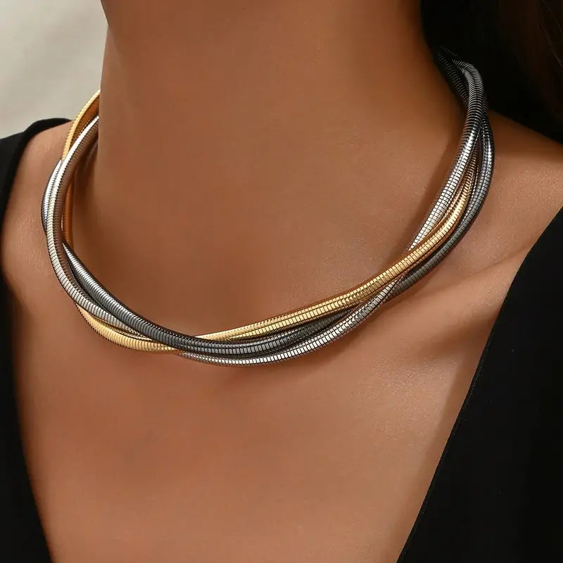 Vintage Tjock Lagerhalsband