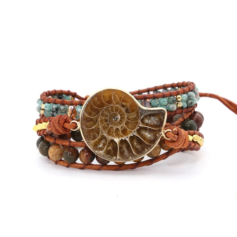 Ammonitfossilarmband