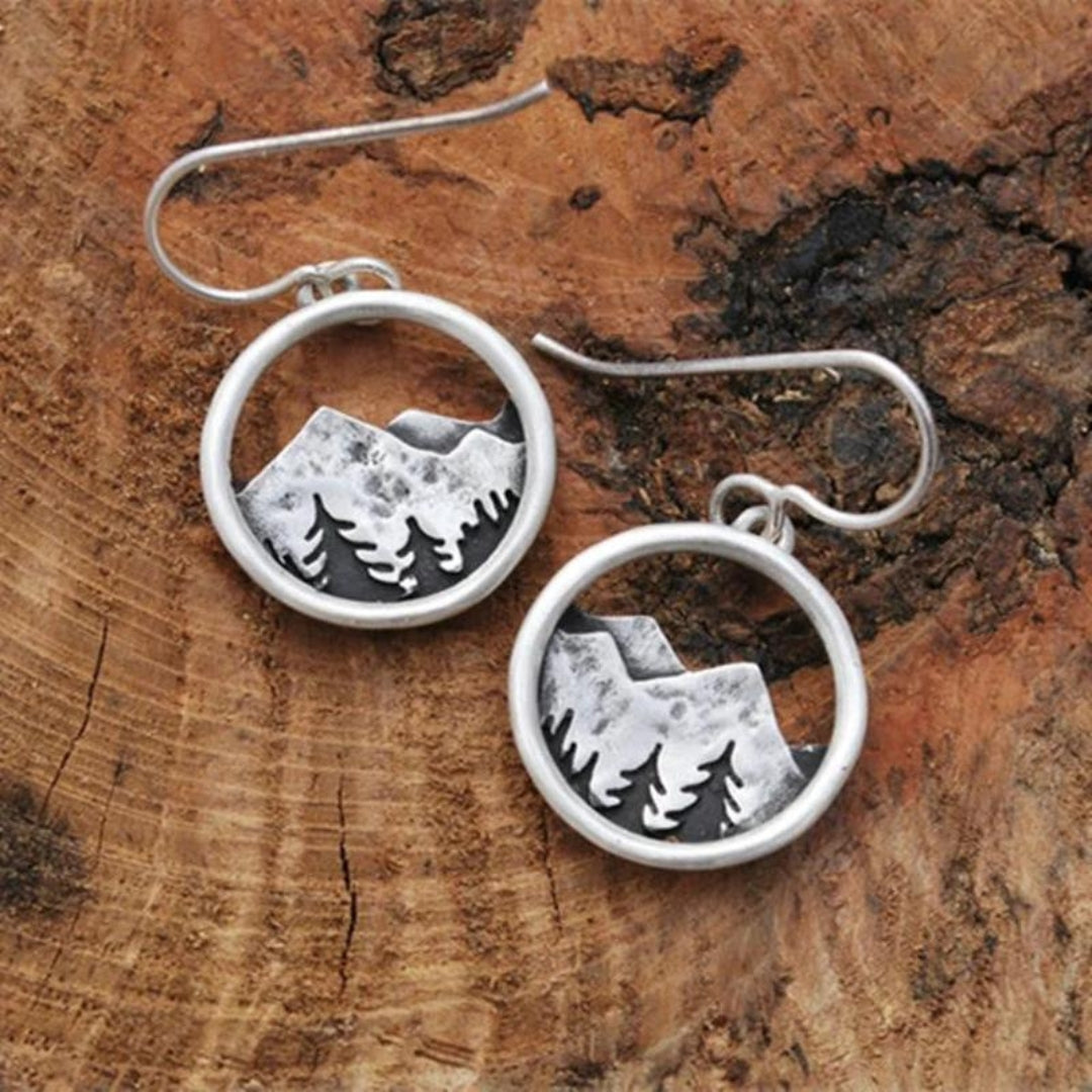 Silver Boho Bergörhängen