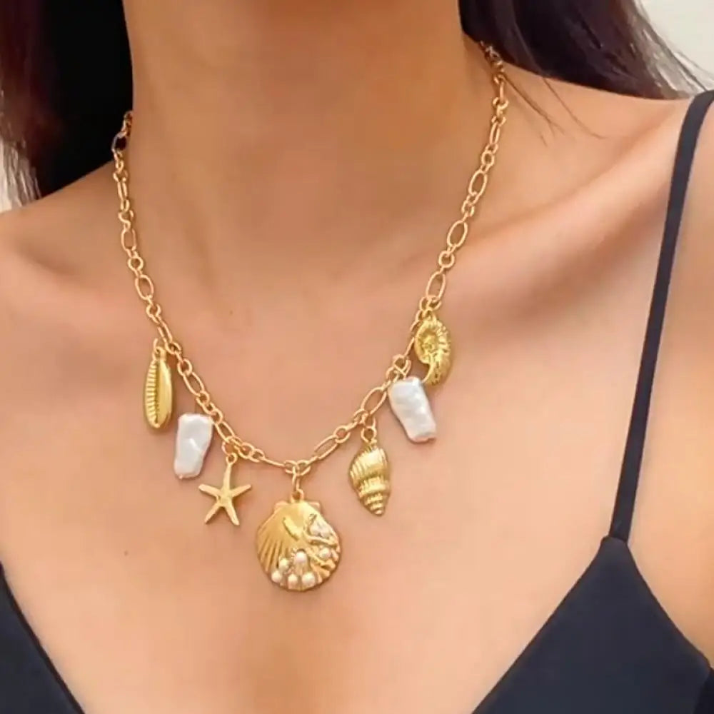 Pärl Sjöstjärna Havskatter Halsband