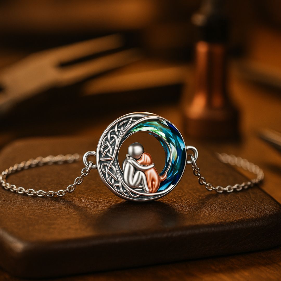 Justerbar hundberlock i sterling silver