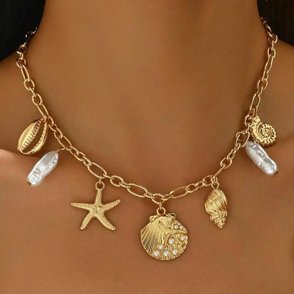 Pärl Sjöstjärna Havskatter Halsband