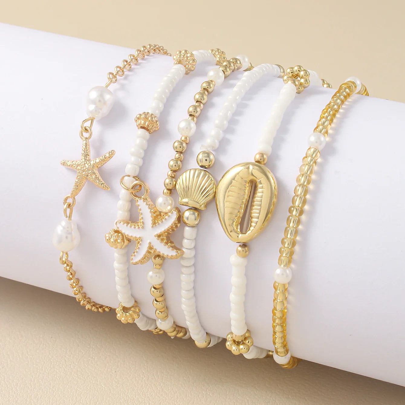 Bohemisk Sjöstjärna Strandarmband Set