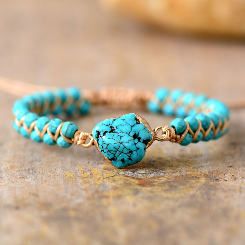 Naturligt Turkost Armband