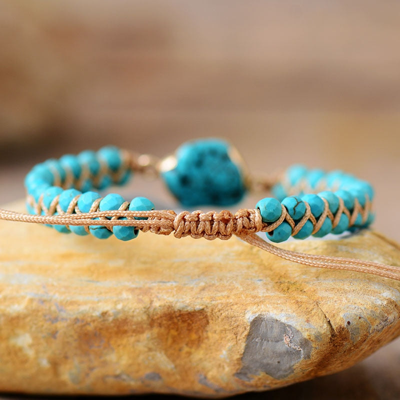 Naturligt Turkost Armband