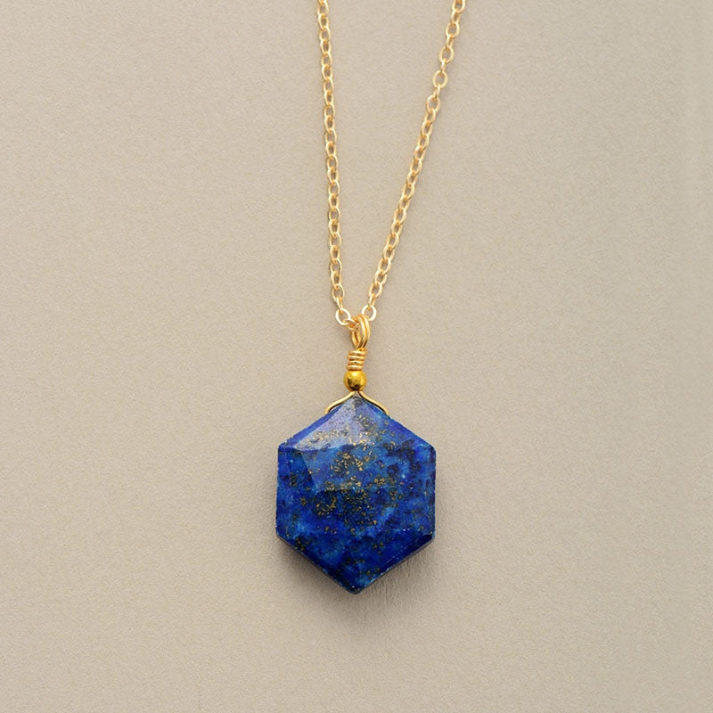 Hexagon Hänge Halsband