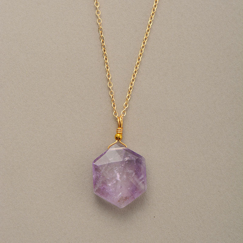 Hexagon Hänge Halsband