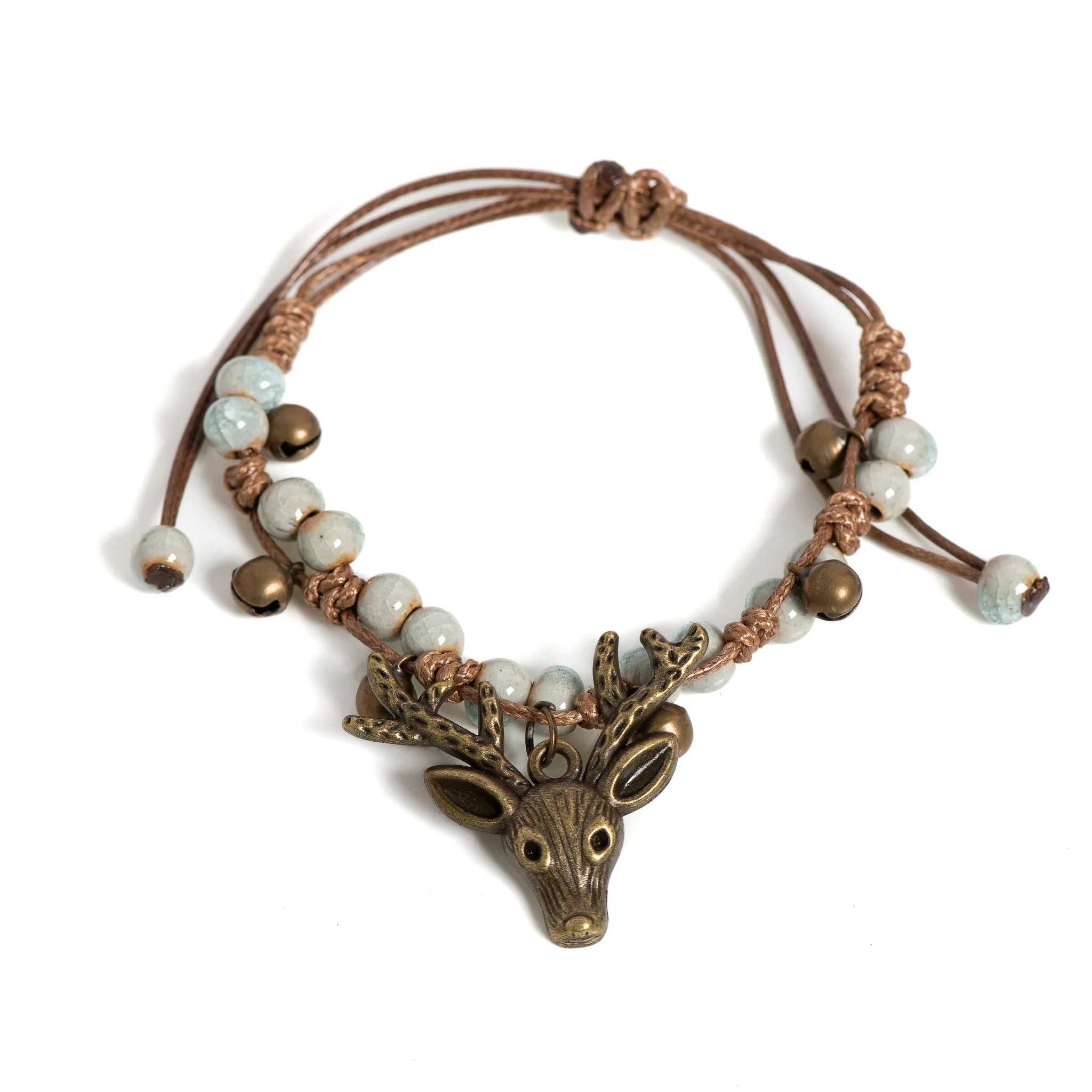 Handgjord Keramisk Fawn Charm Armband