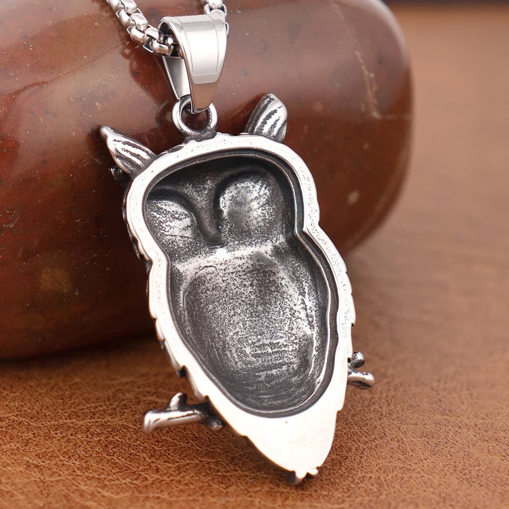 Vintage Uggla Visdom Hänge Halsband