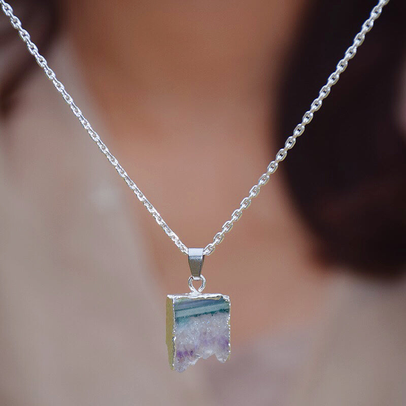 Amethyst Hängande Halsband