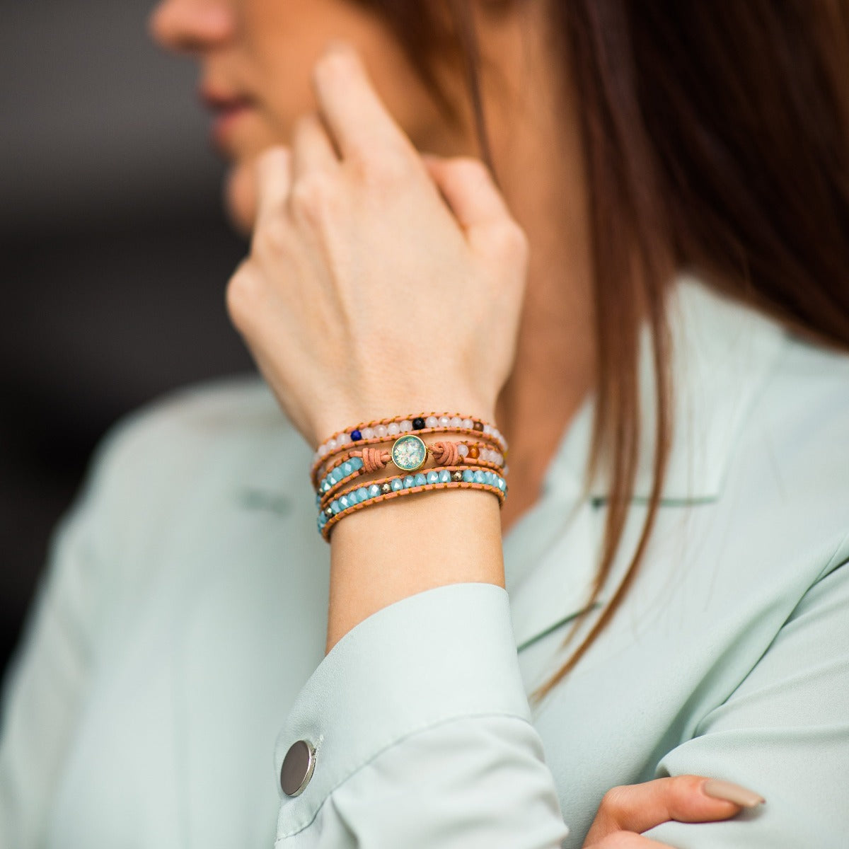 Opal Skyddande Wrap Armband
