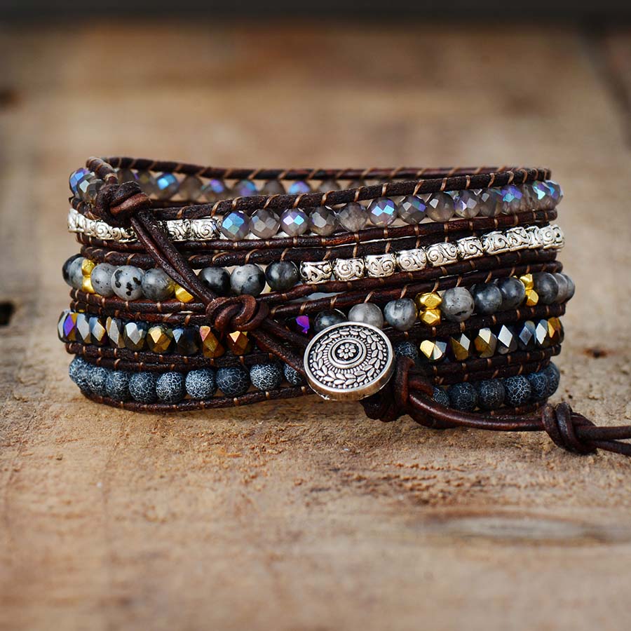 Onyx Moonlight Wrap Armband