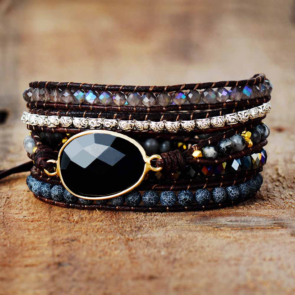 Onyx Moonlight Wrap Armband