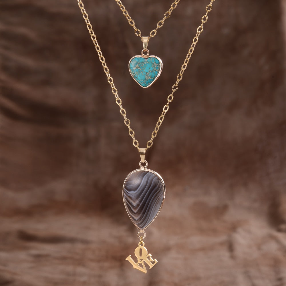 Agat & Jasper Kärlek Hänge Halsband