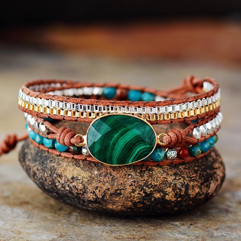 Intensiv Malakit Wrap Armband