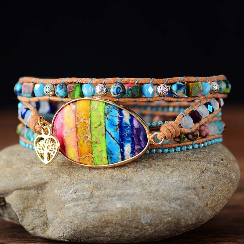 Chakra Healing Wrap Armband