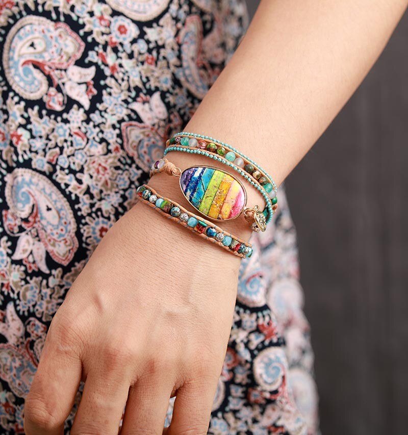 Chakra Healing Wrap Armband