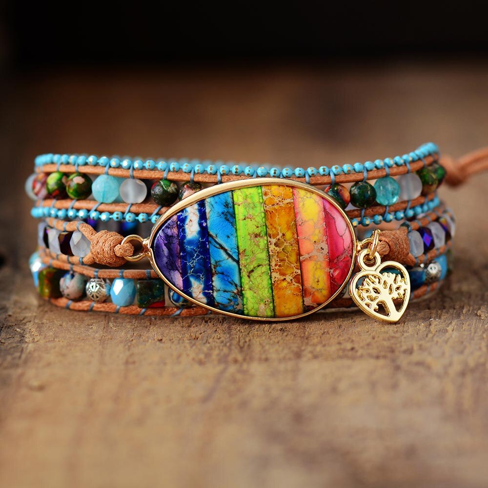 Chakra Healing Wrap Armband