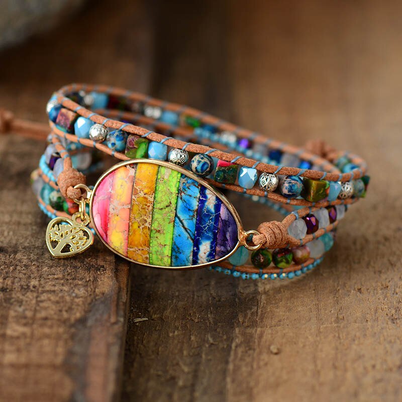 Chakra Healing Wrap Armband