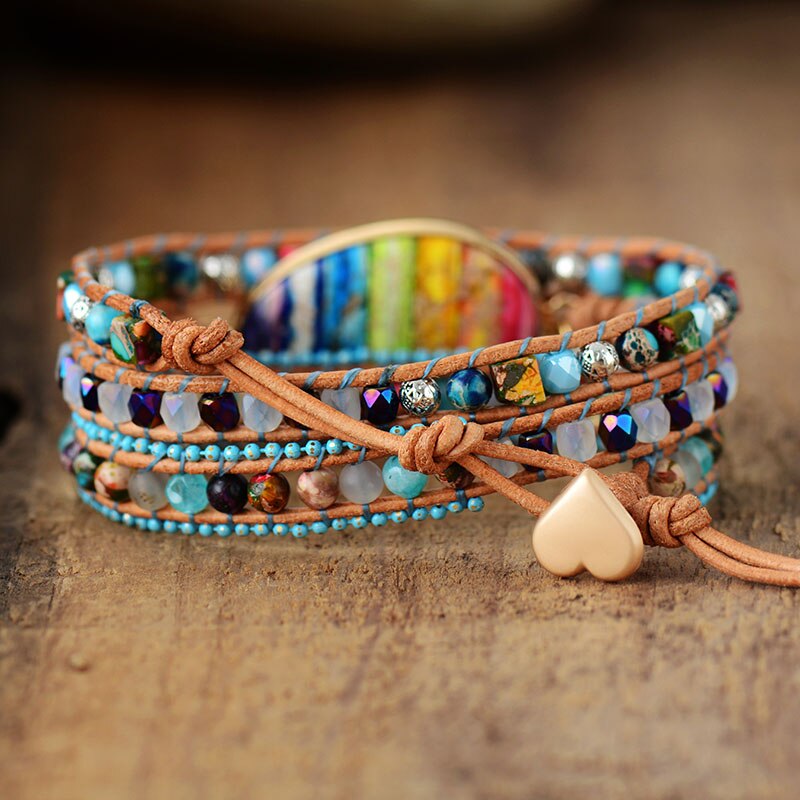 Chakra Healing Wrap Armband