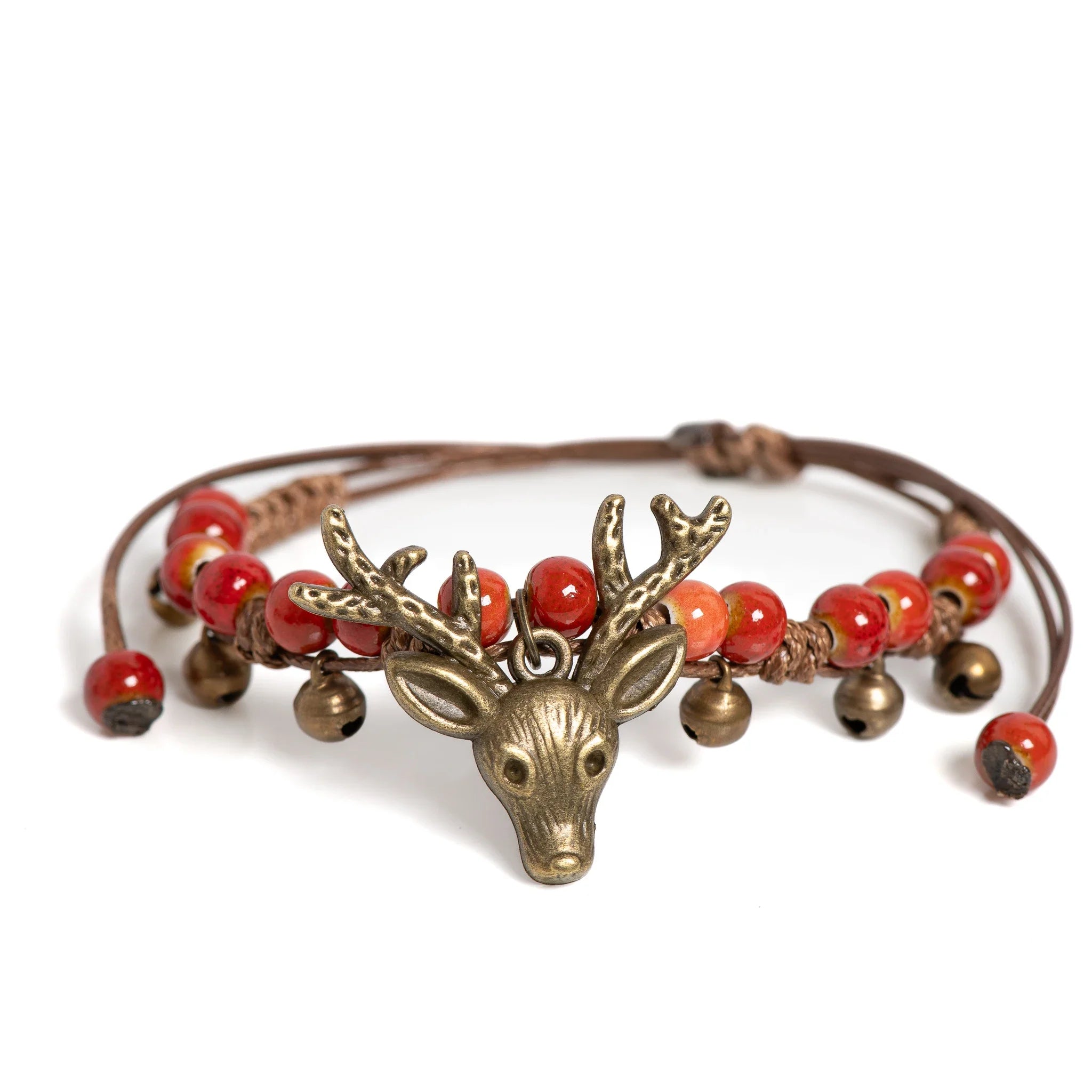 Handgjord Keramisk Fawn Charm Armband