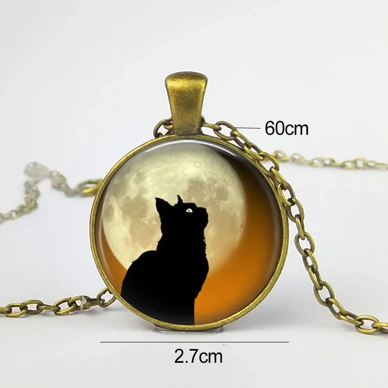 Skogssjäl Djur Glas Hänge Halsband