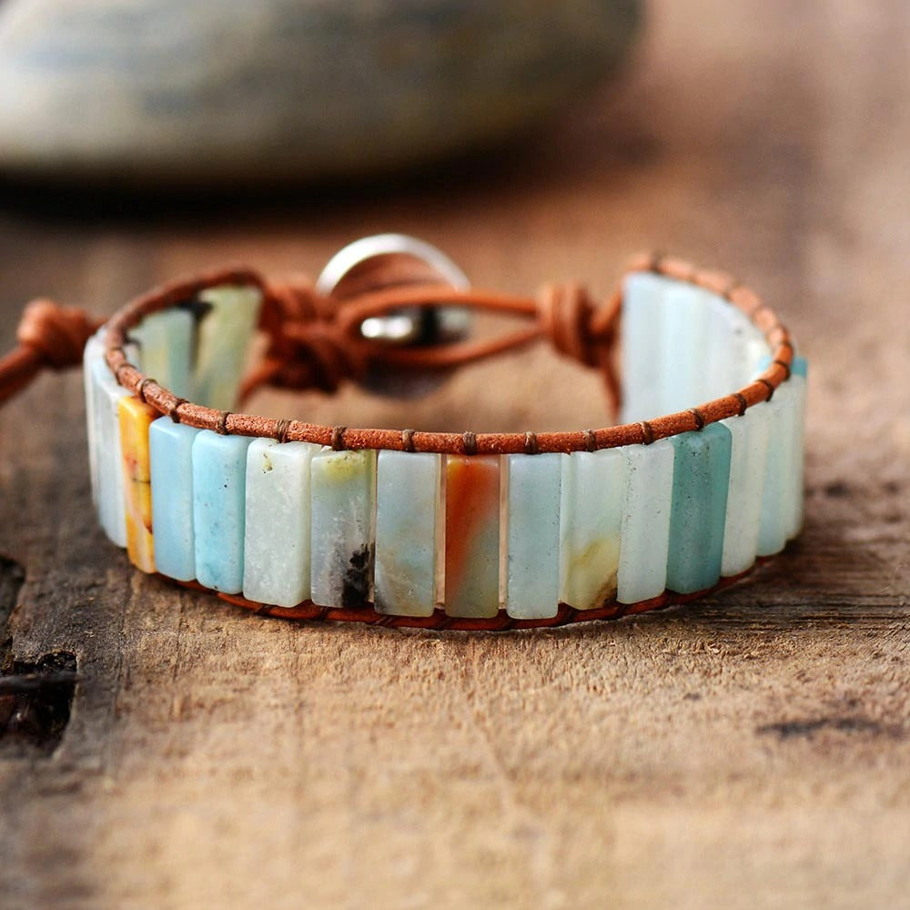 Läder Livets Träd Armband