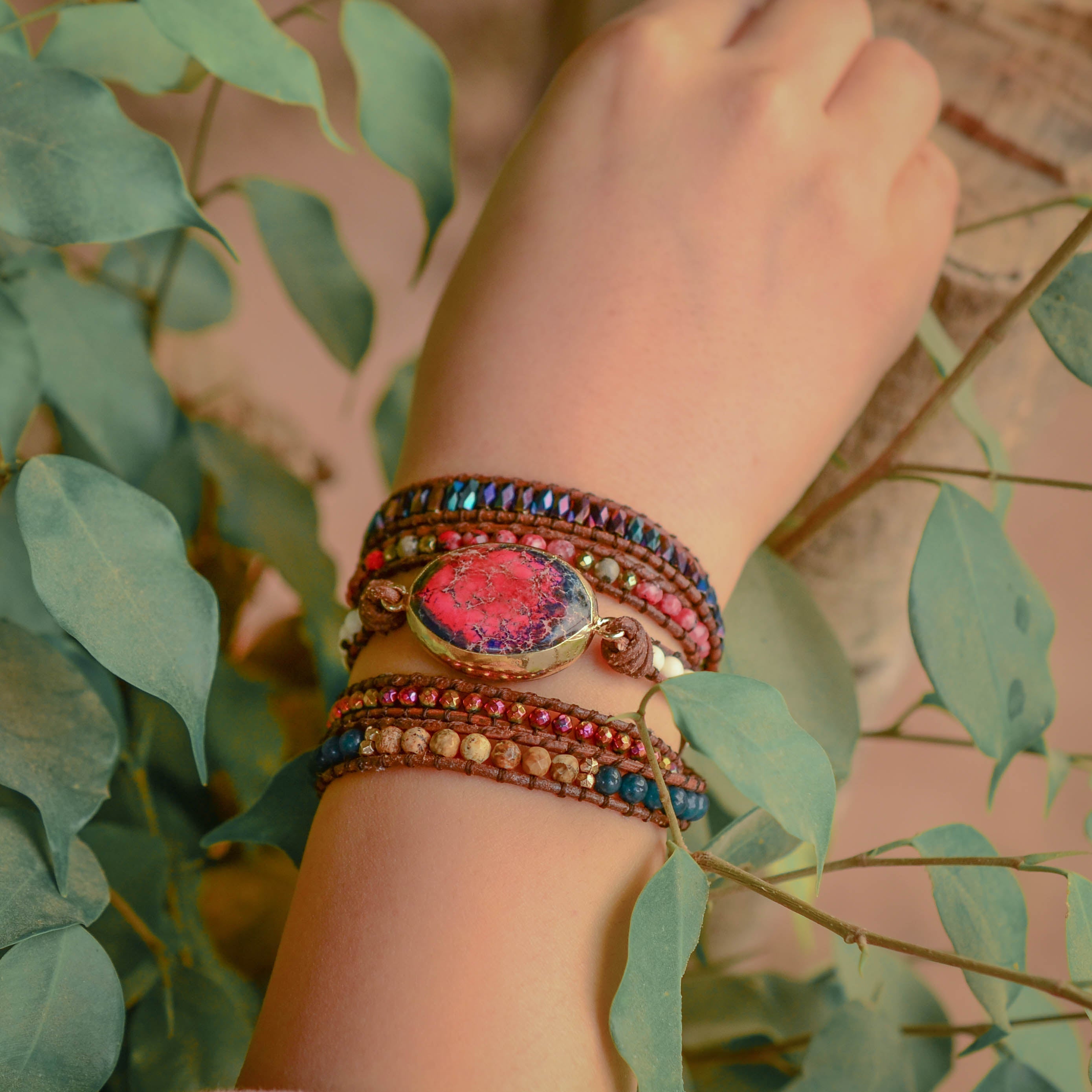 Eld Imperial Jasper Wrap Armband