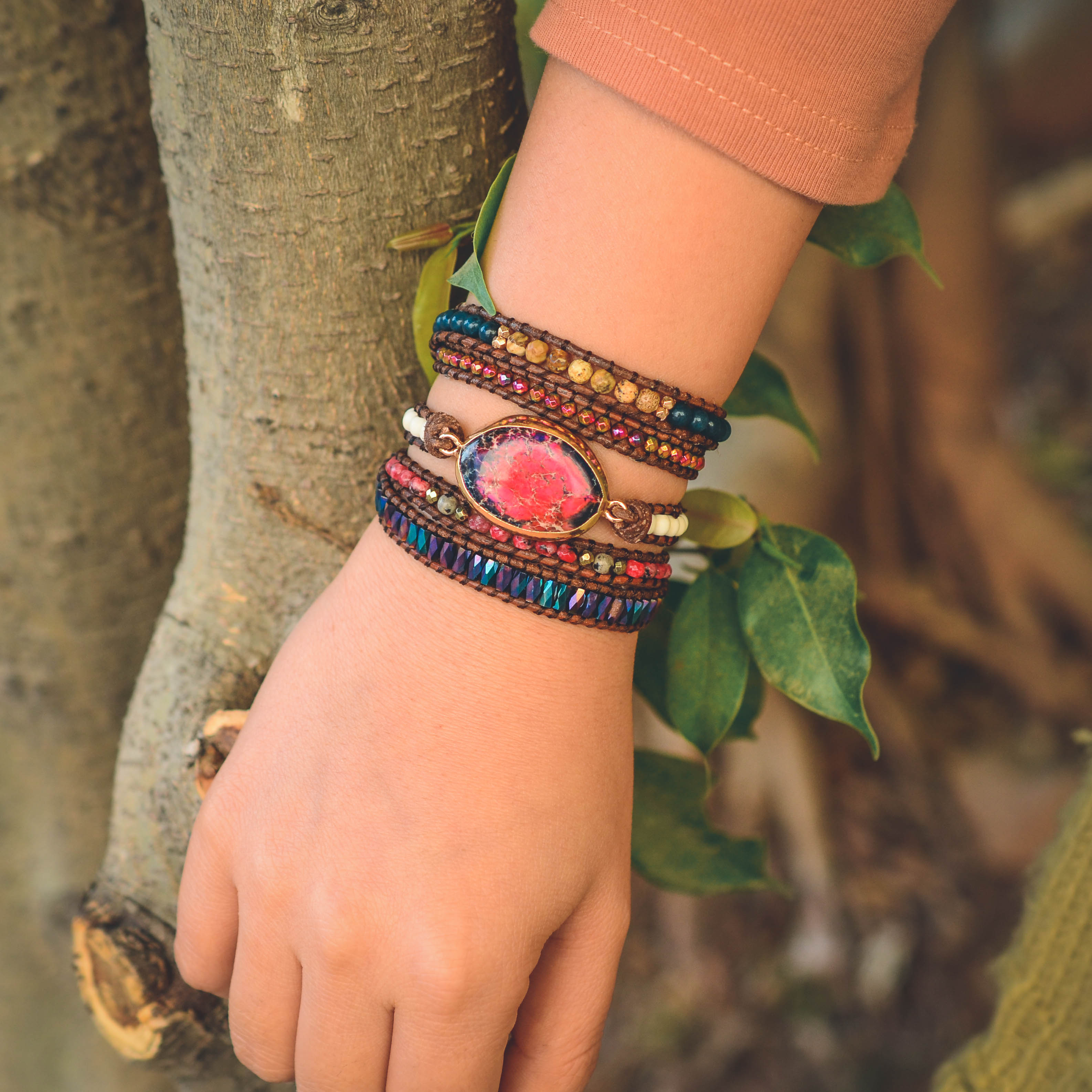 Eld Imperial Jasper Wrap Armband