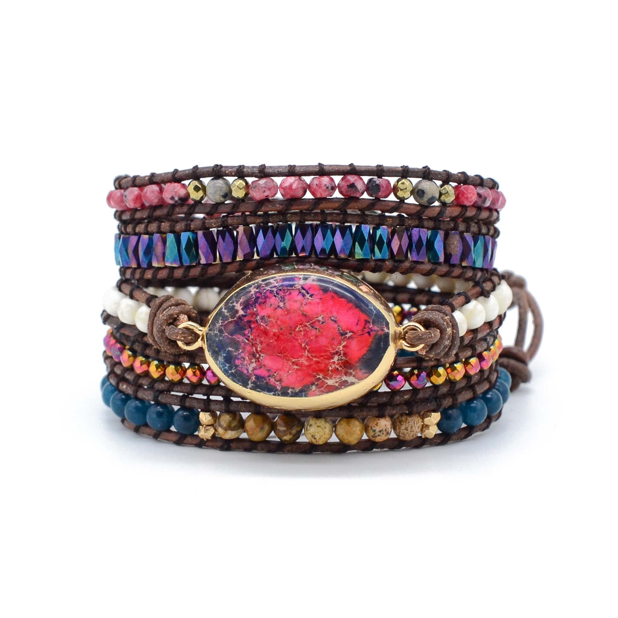 Eld Imperial Jasper Wrap Armband