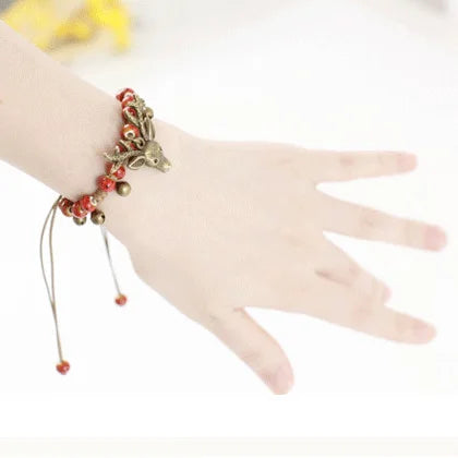 Handgjord Keramisk Fawn Charm Armband