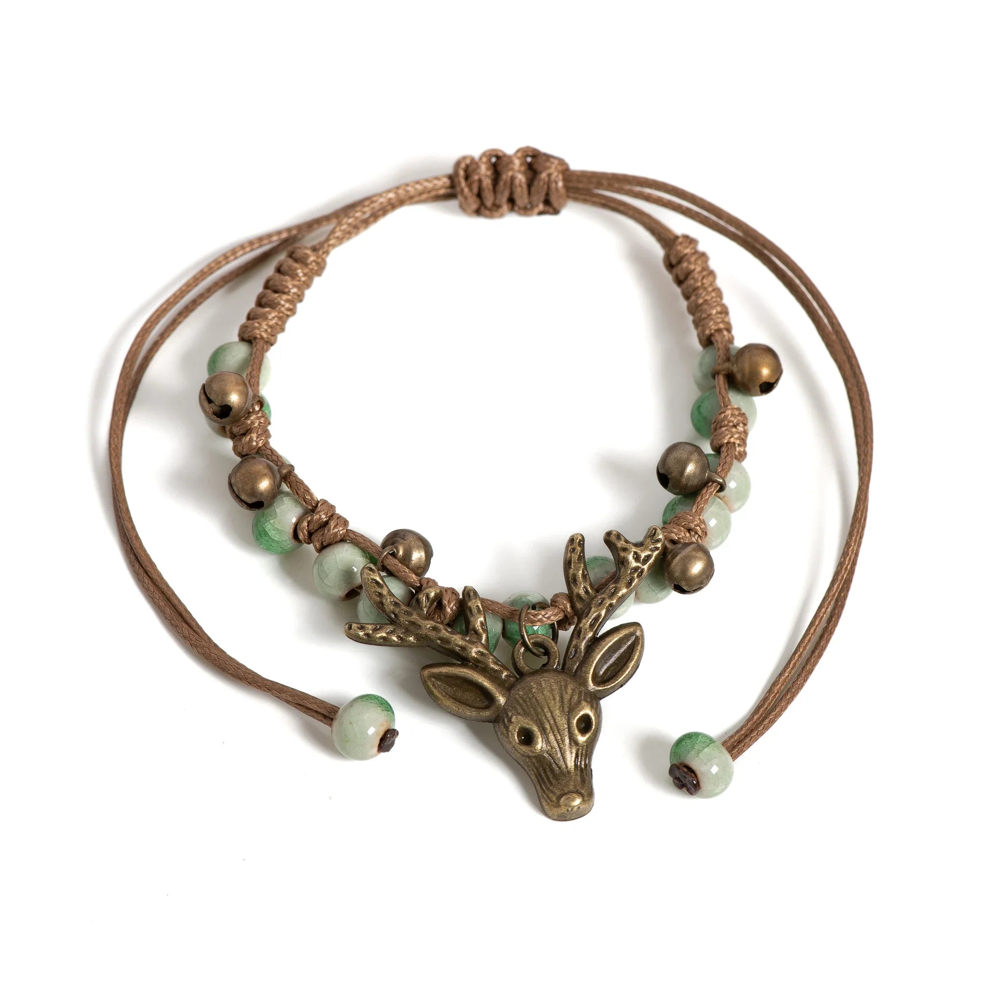 Handgjord Keramisk Fawn Charm Armband