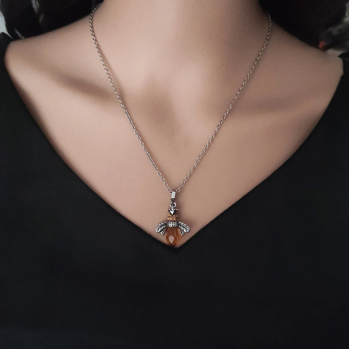 Vintage Bi-Halsband & Örhänge Set