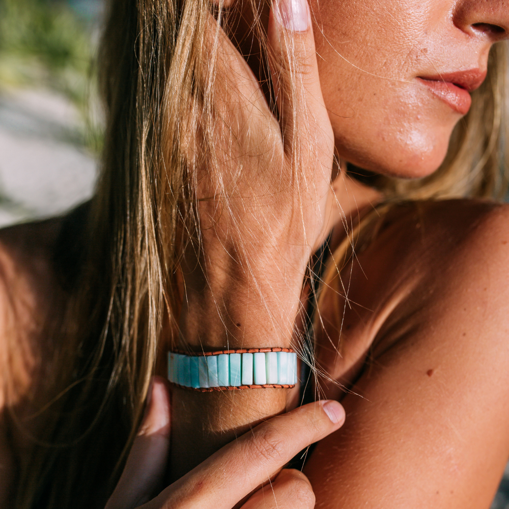 Läder Livets Träd Armband