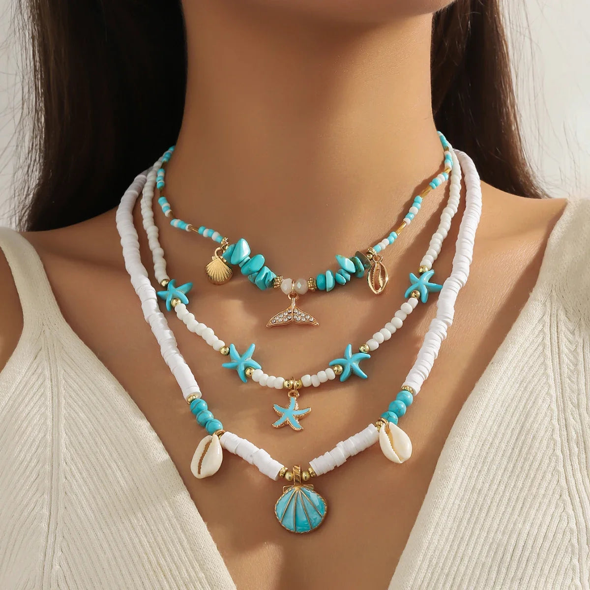 Bohemisk Ocean Snäcka Lagerhalsband