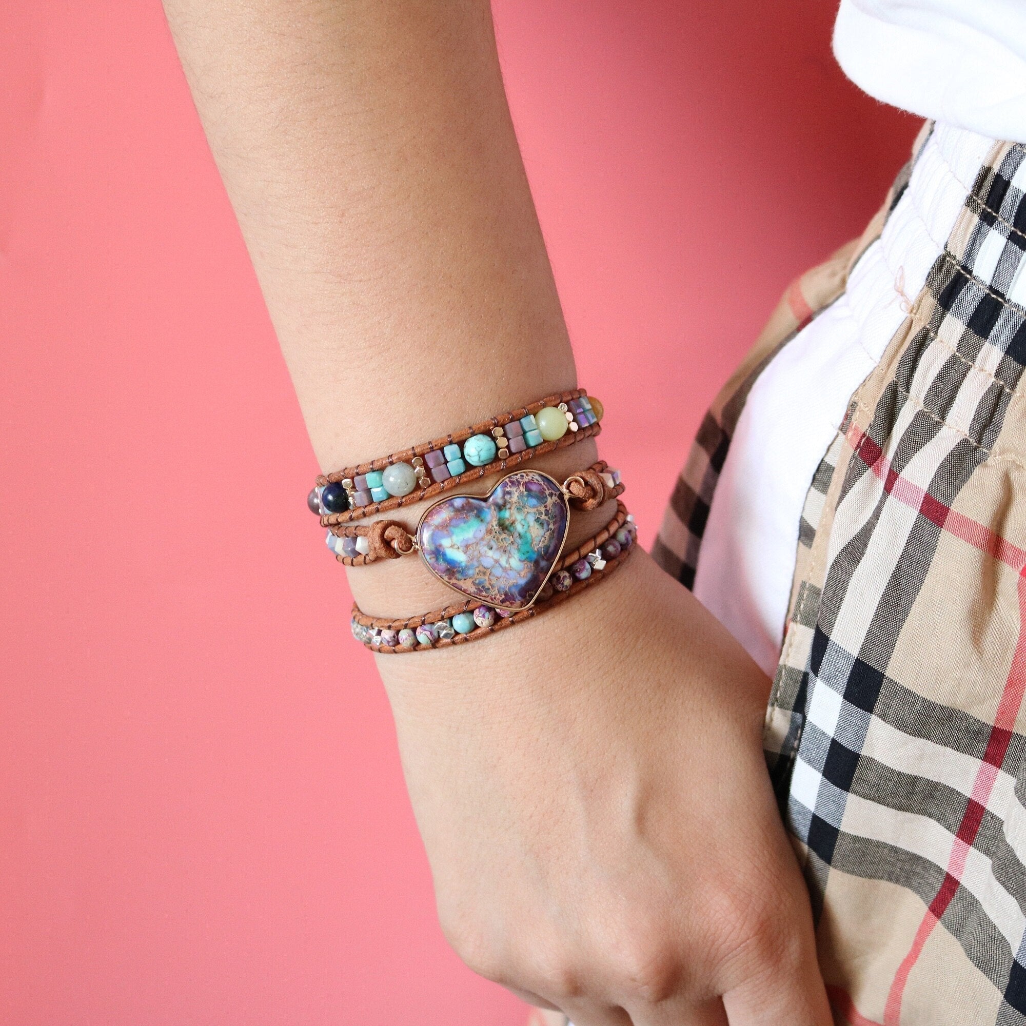 Jasper Love Wrap Armband