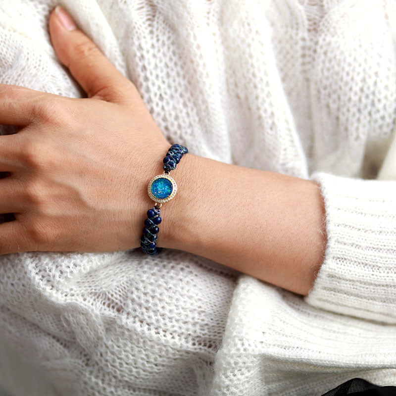 Bländande Jasper & Opal Armband